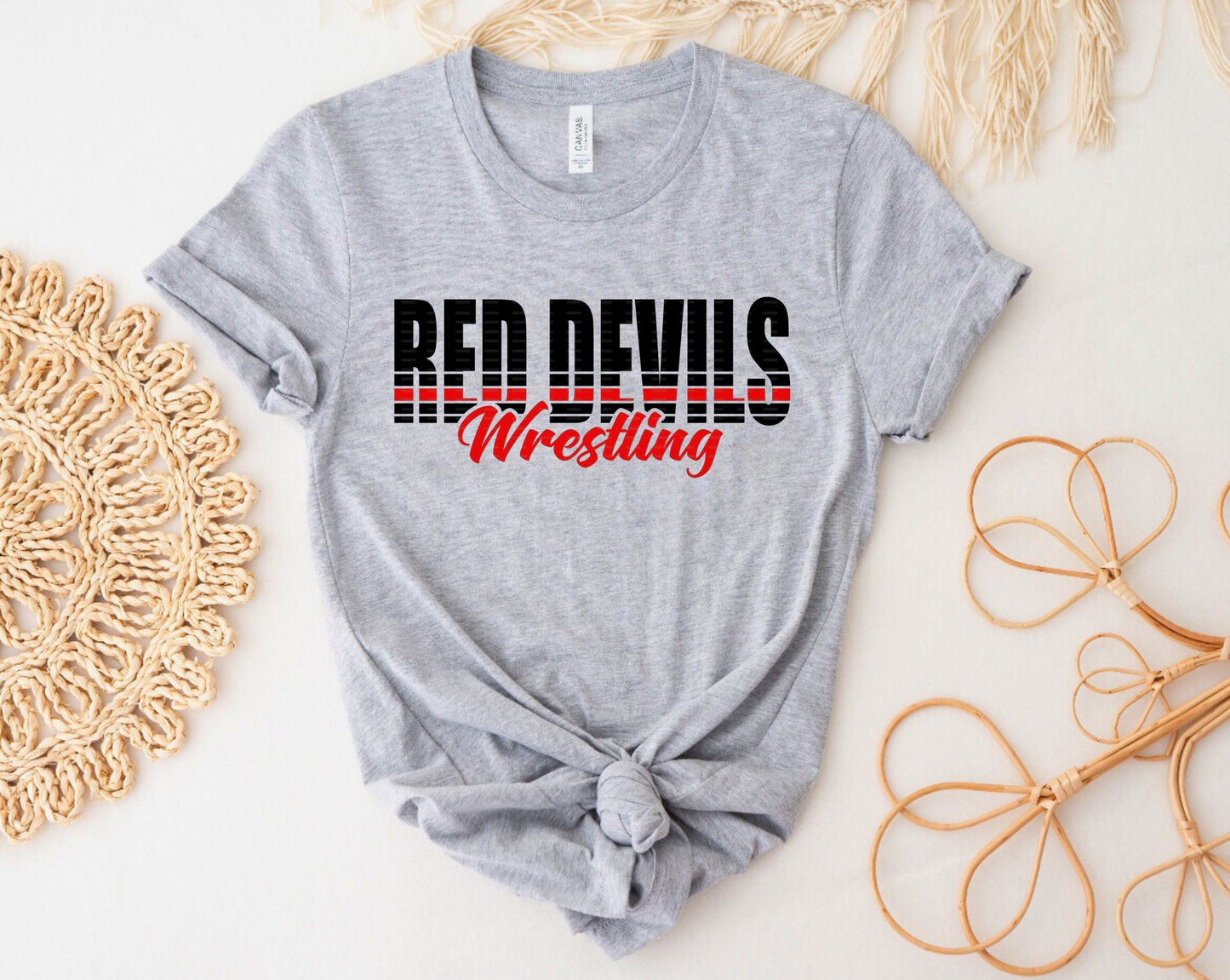 Red Devils Wrestling Shirt