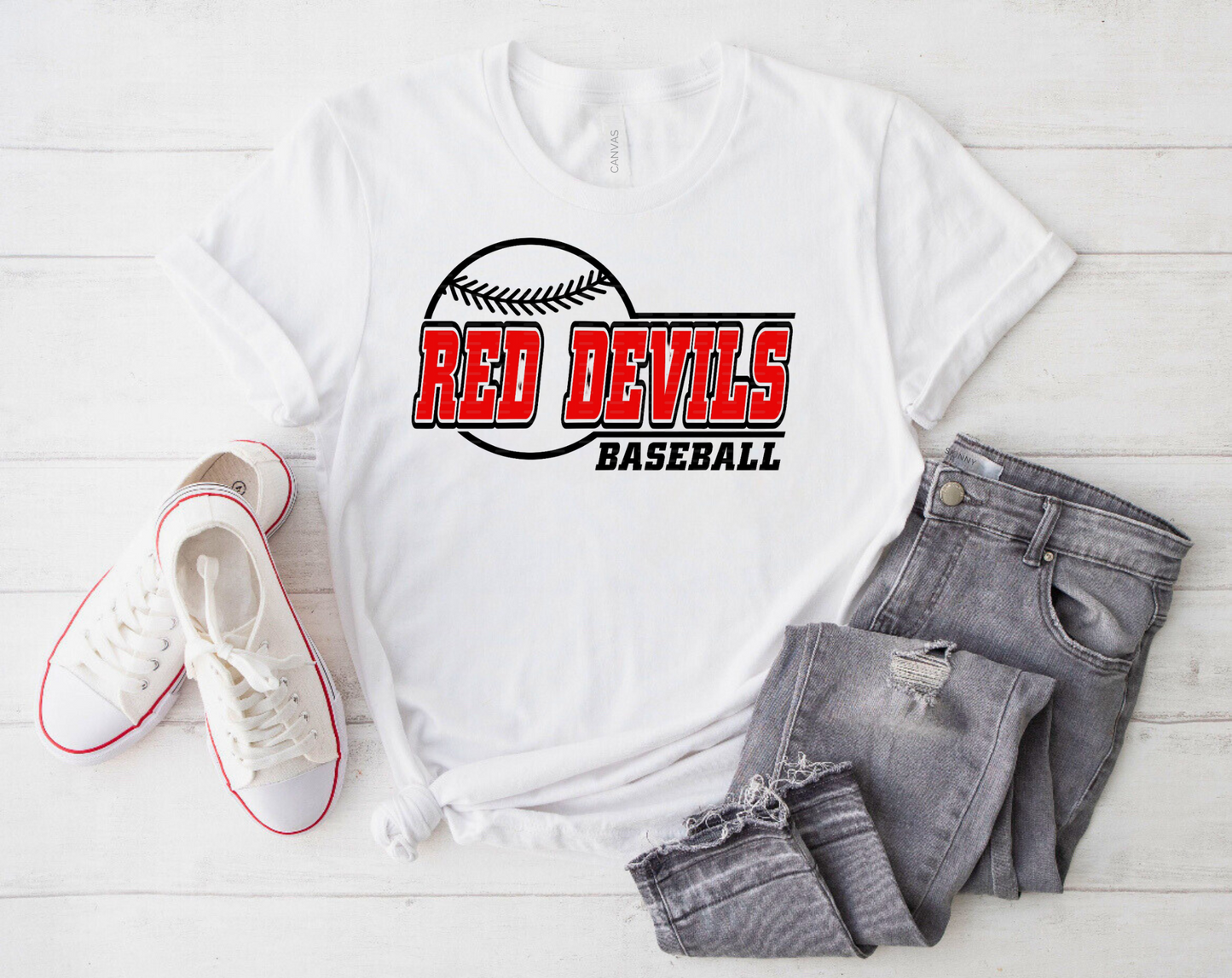 Red Devils Baseball Shirt