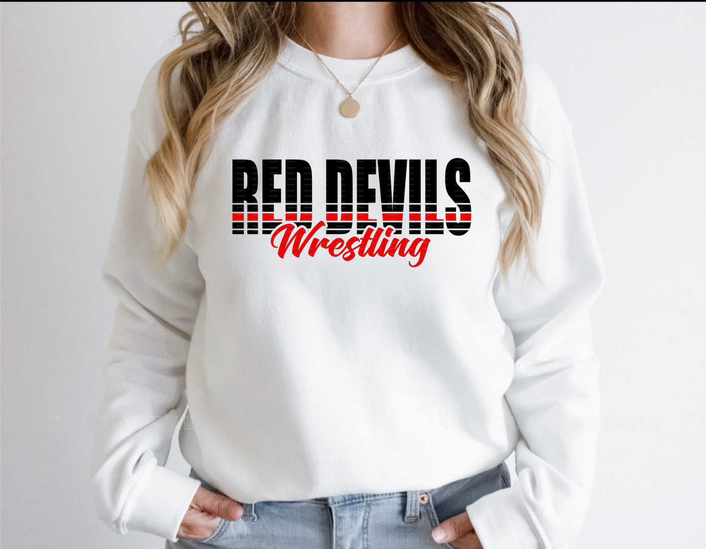 Red Devils Wrestling Shirt