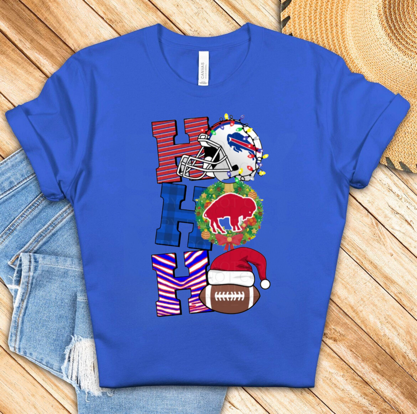Ho Ho Ho Buffalo Bills Christmas Shirt