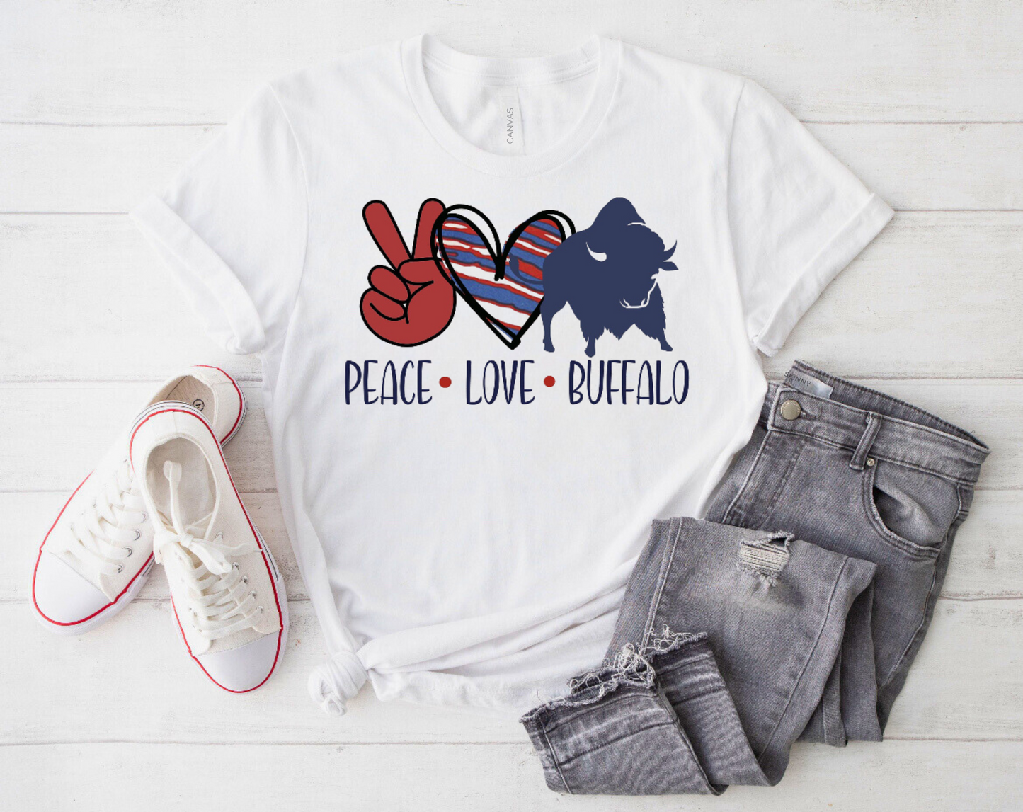 Peace Love Buffalo Shirt