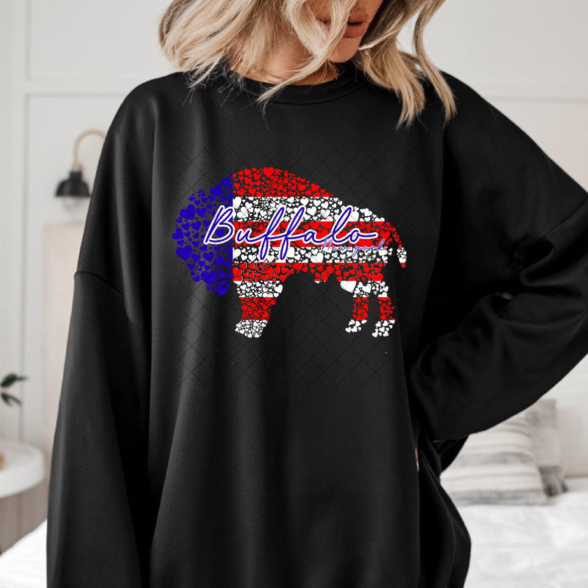 Buffalo American Flag Shirt