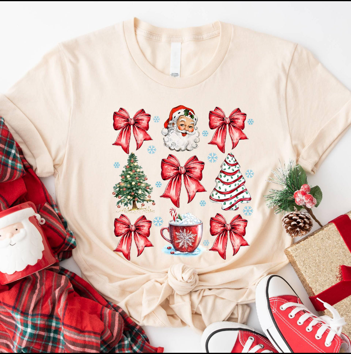 Christmas Coquette Bow Shirt