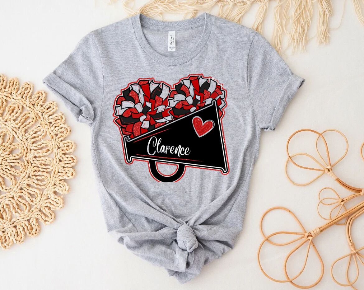 Faux Glitter Clarence Cheer Shirt