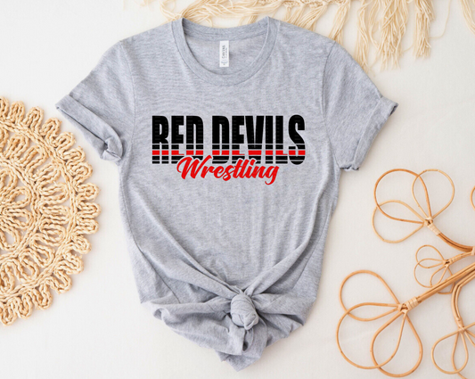 Red Devils Wrestling Shirt