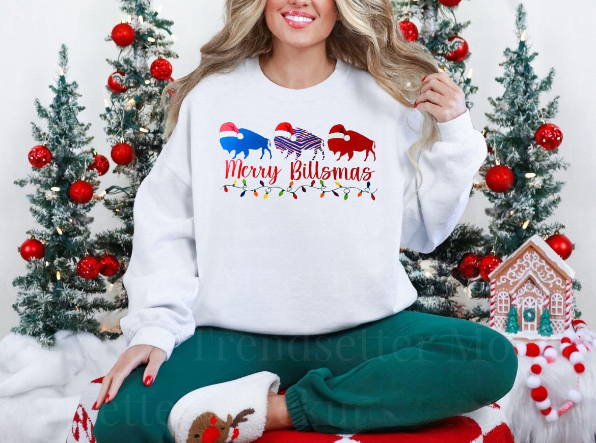 Merry Billsmas Buffalo Sweatshirt