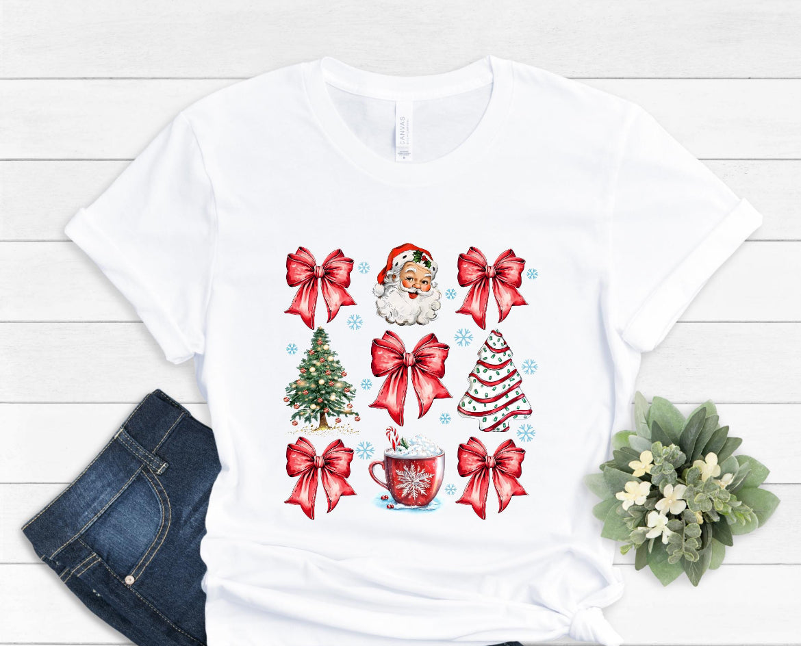 Christmas Coquette Bow Shirt