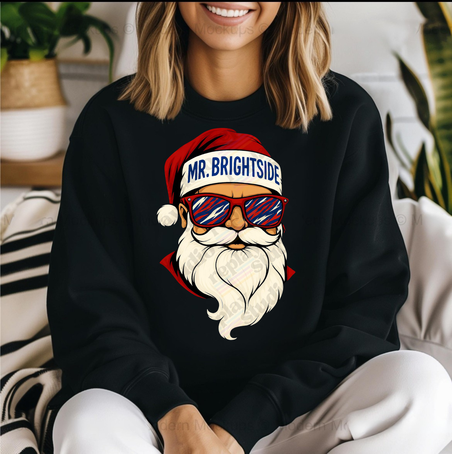 Mr Brightside Buffalo Santa Sweatshirt