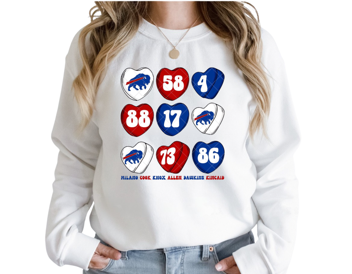 Buffalo Bills Valentine Sweatshirt
