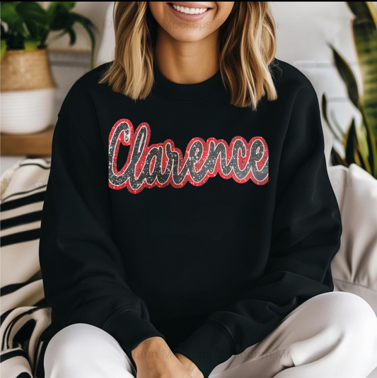 Clarence Faux Glitter Shirt