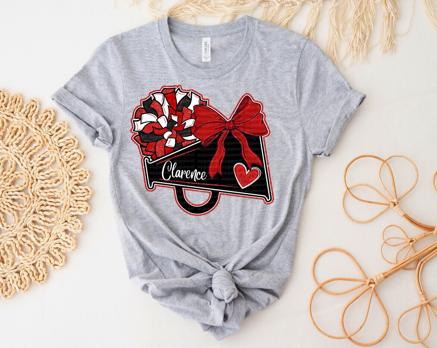 Faux Glitter Clarence Cheer Shirt