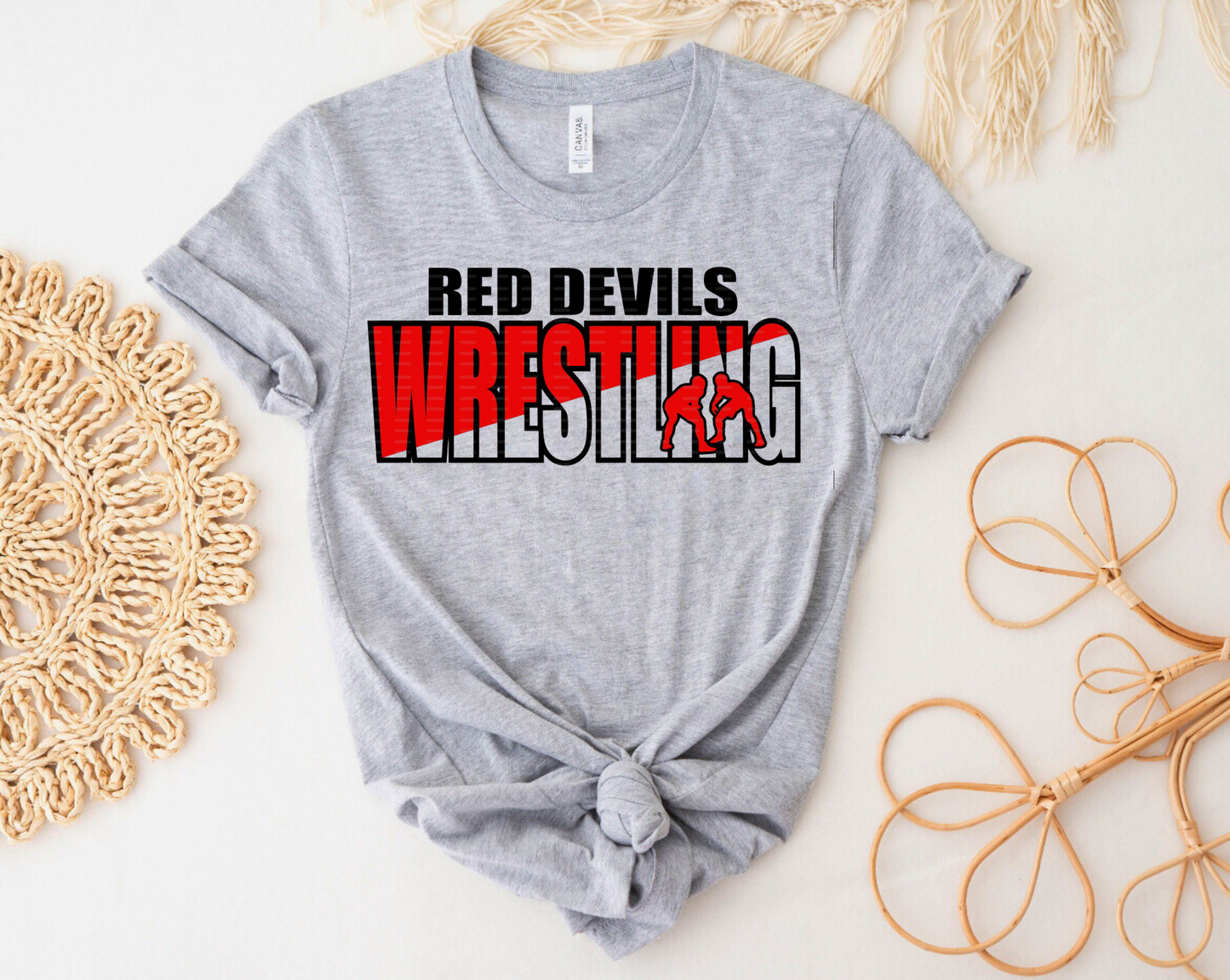 Red Devils Wrestling Shirt