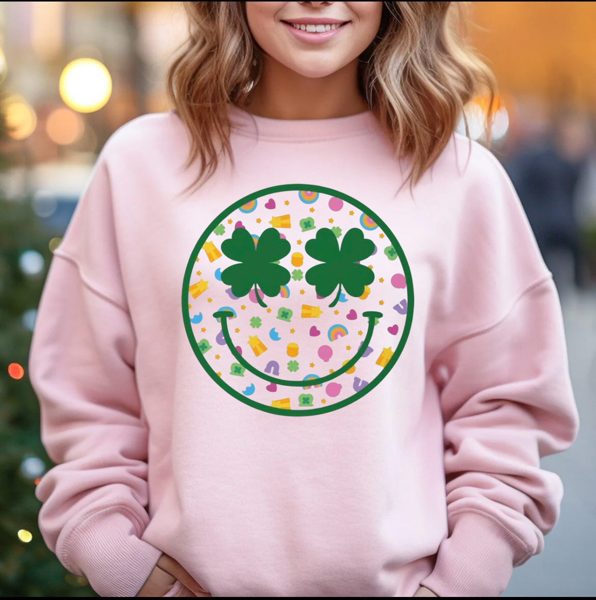 Lucky Charm Smiley Face Shirt