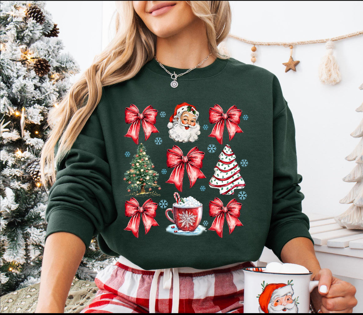 Christmas Coquette Bow Shirt