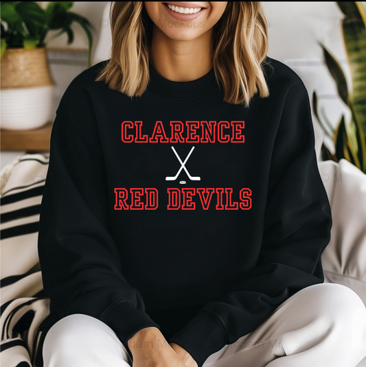Clarence Red Devils Hockey Sweatshirt