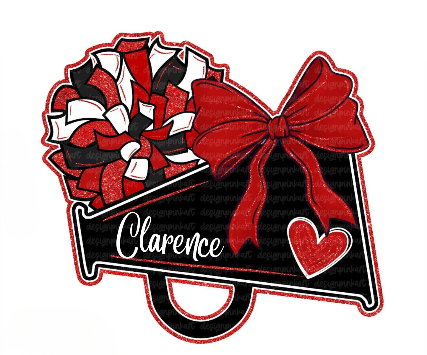 Faux Glitter Clarence Cheer Shirt