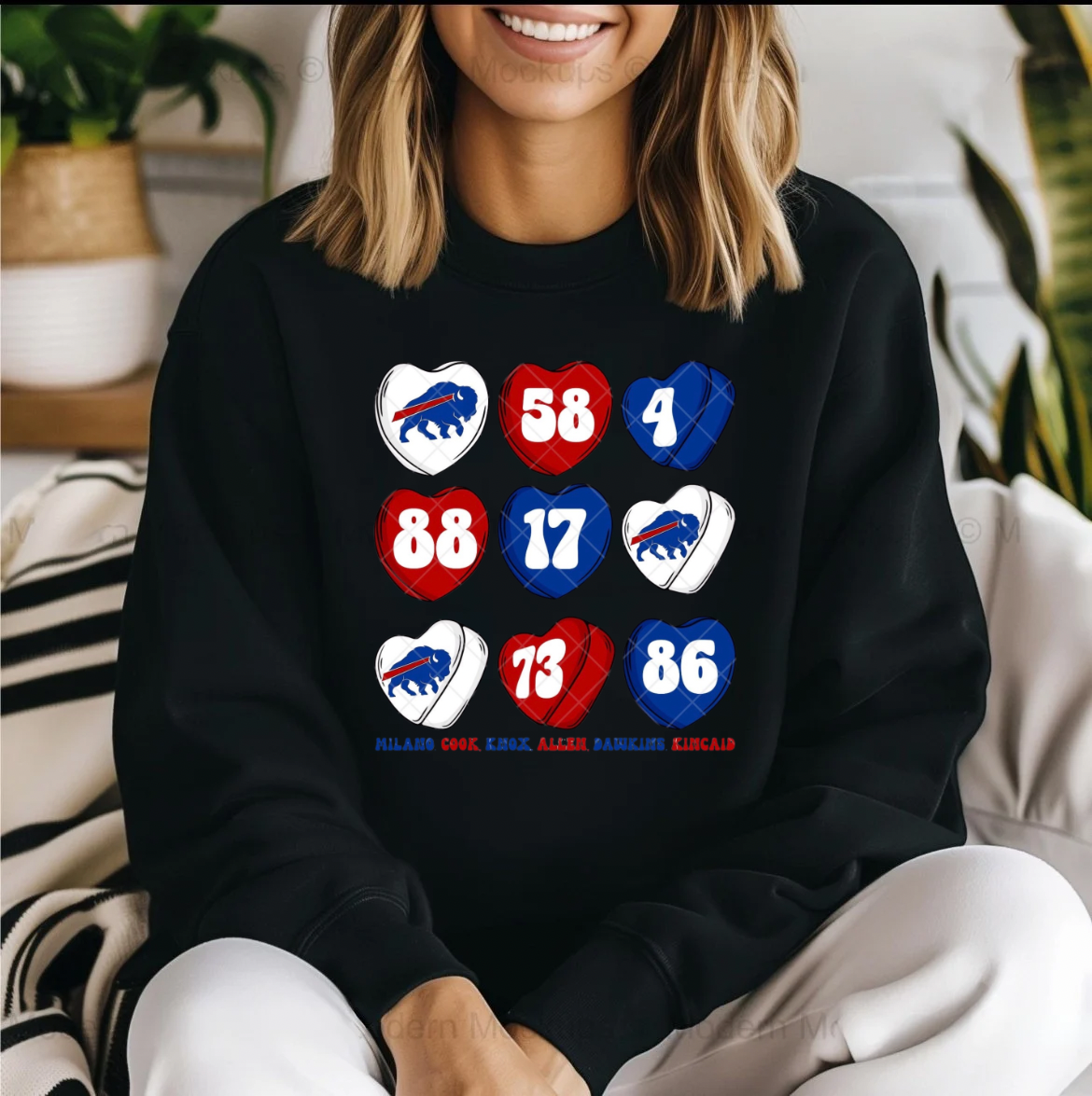 Buffalo Bills Valentine Sweatshirt