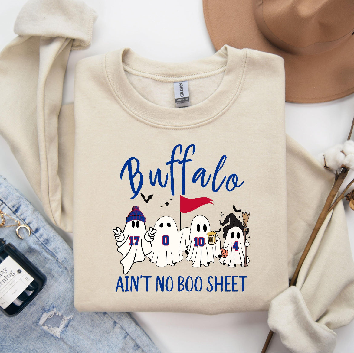 Buffalo Football Boo Sheet Shirt