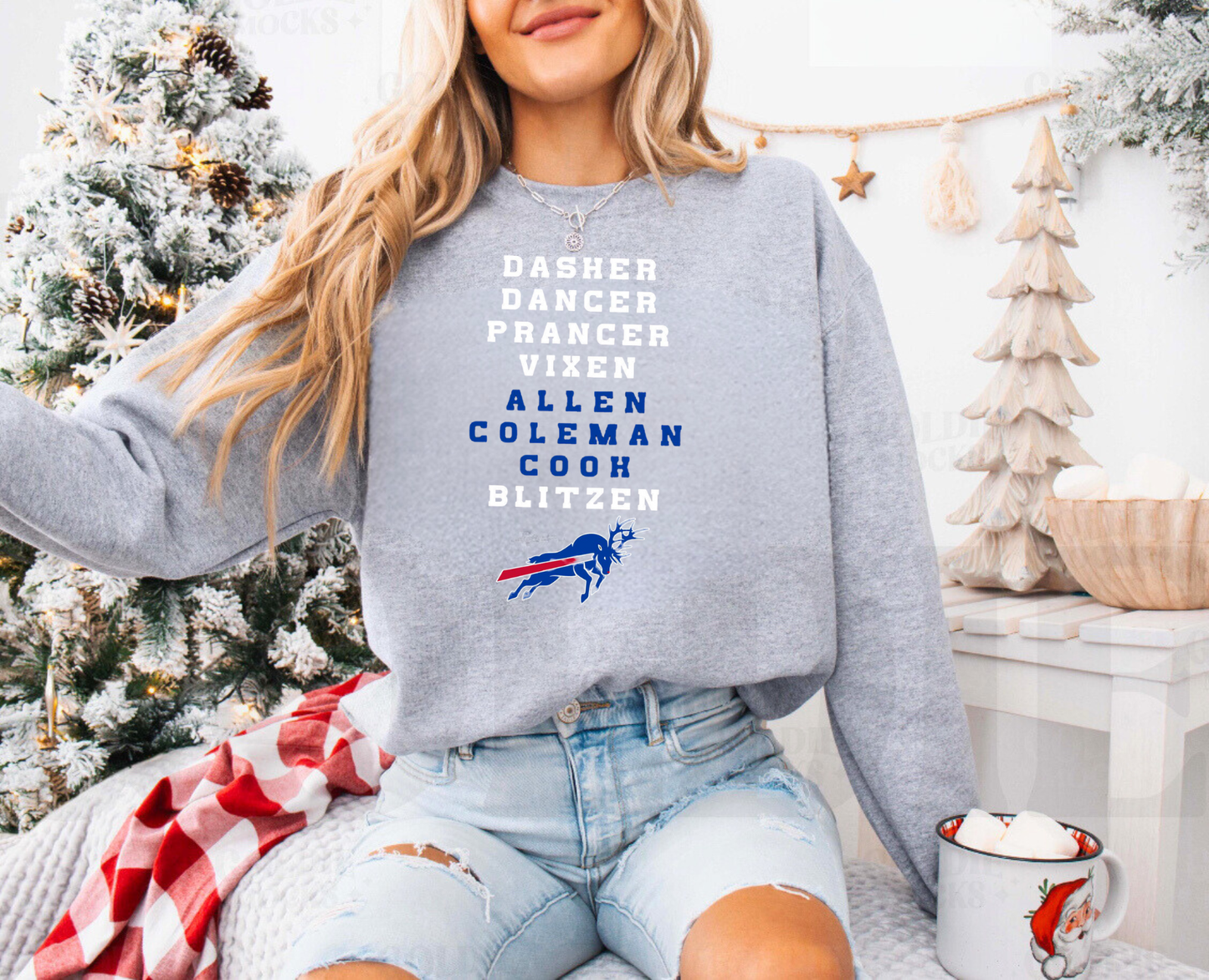 Buffalo Bills Reindeer Christmas Shirt