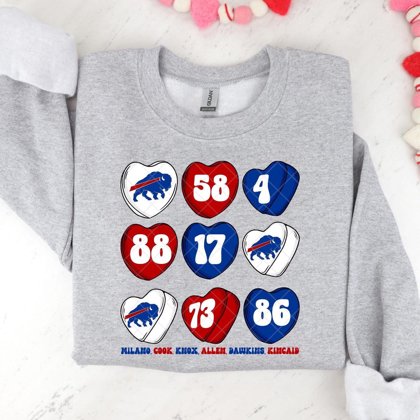 Buffalo Bills Valentine Sweatshirt