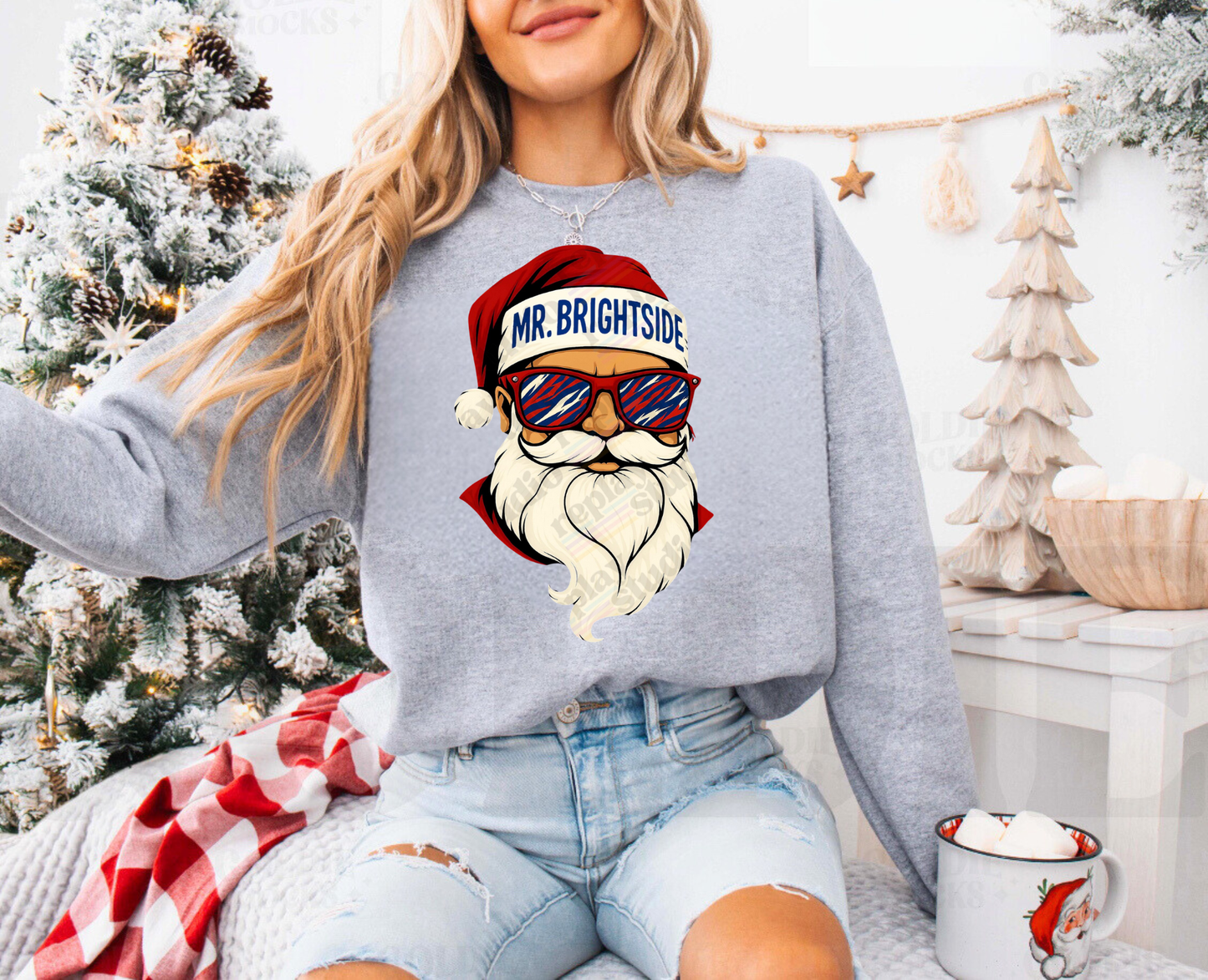Mr Brightside Buffalo Santa Sweatshirt