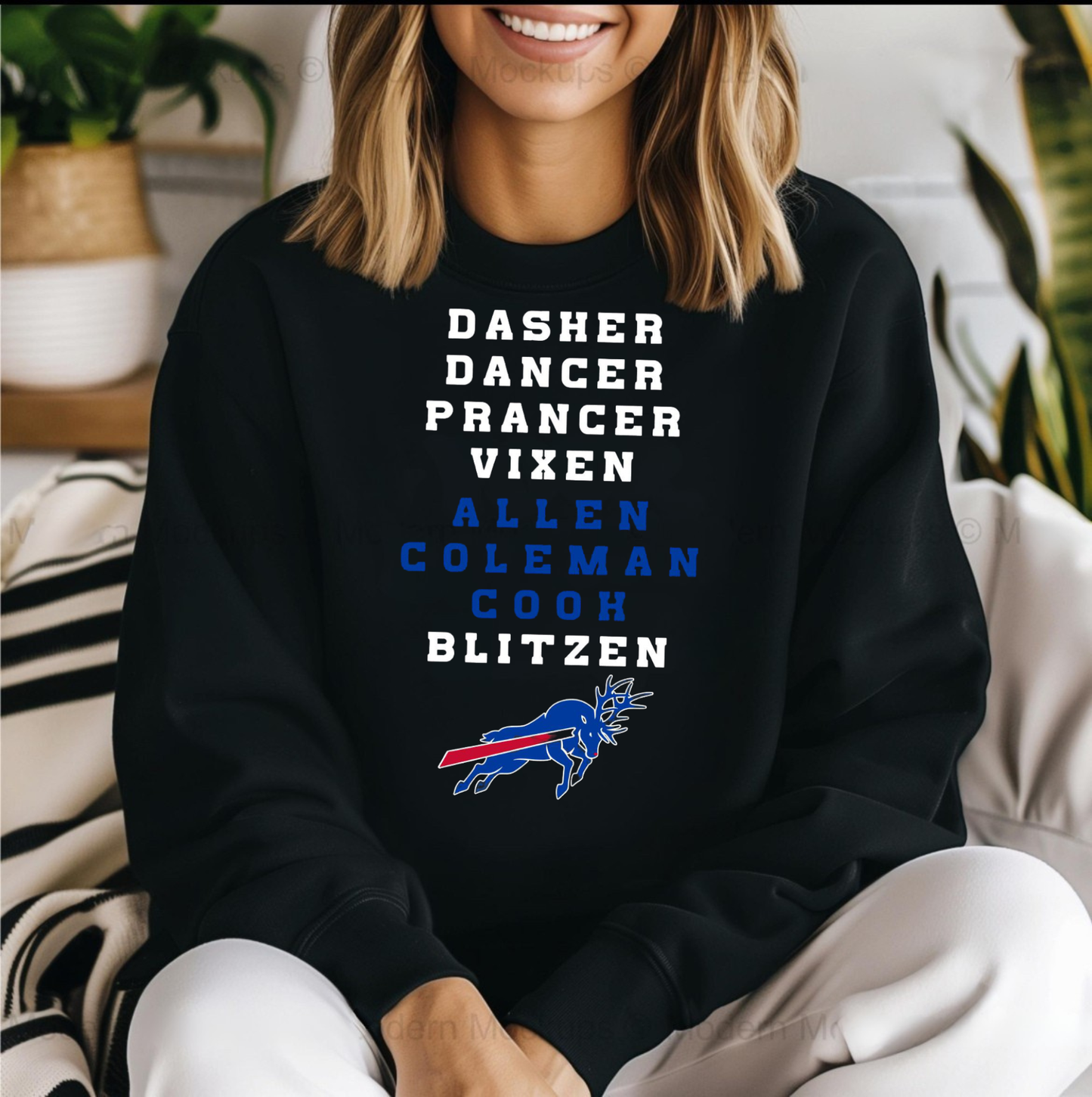 Buffalo Bills Reindeer Christmas Shirt