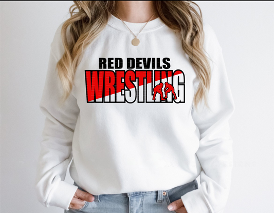 Red Devils Wrestling Shirt