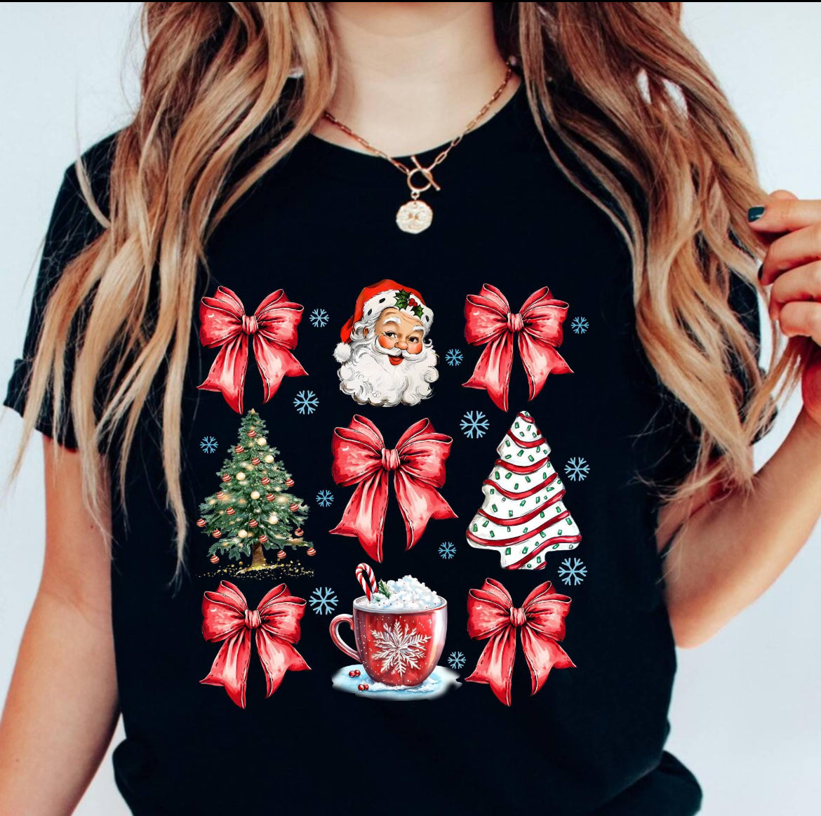 Christmas Coquette Bow Shirt