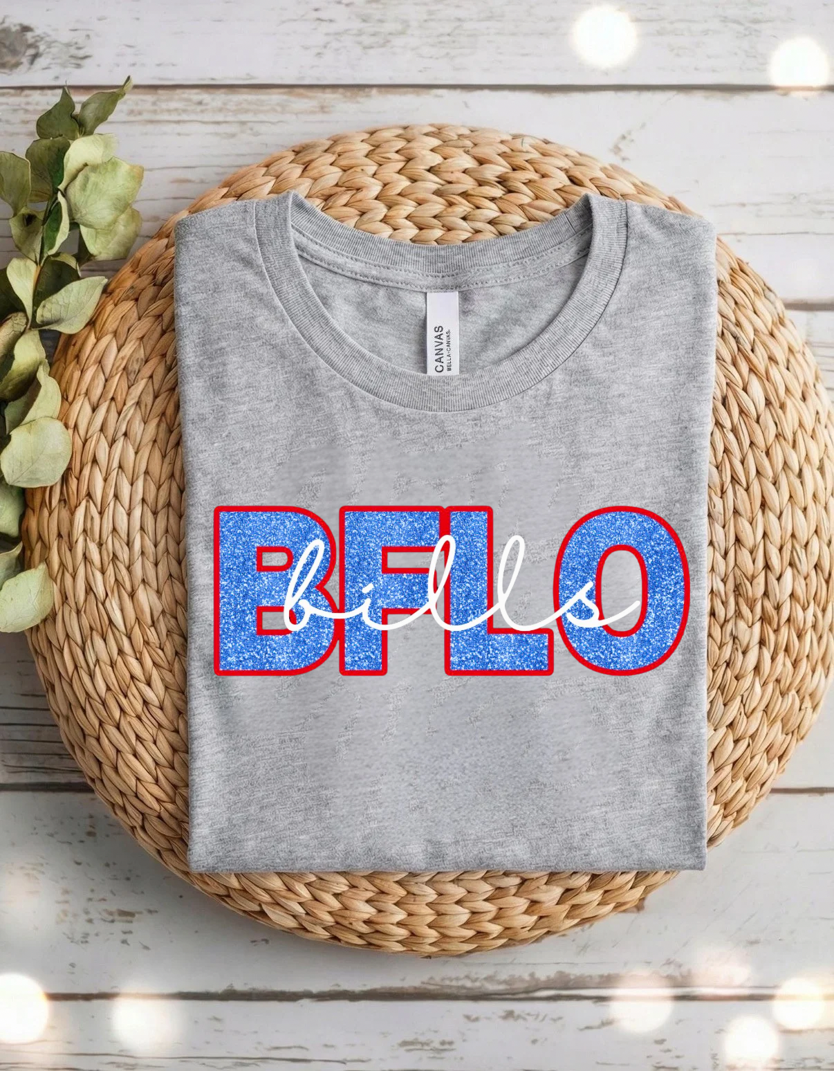 Buffalo Bills Faux Glitter Shirt