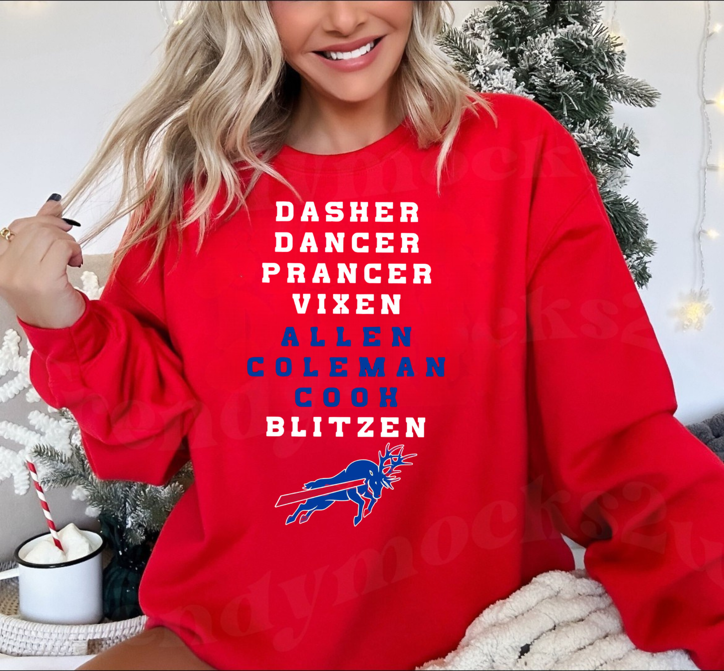 Buffalo Bills Reindeer Christmas Shirt