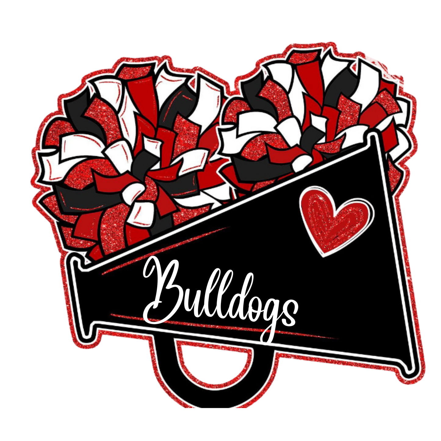 Bulldogs Cheer Faux Glitter Shirt