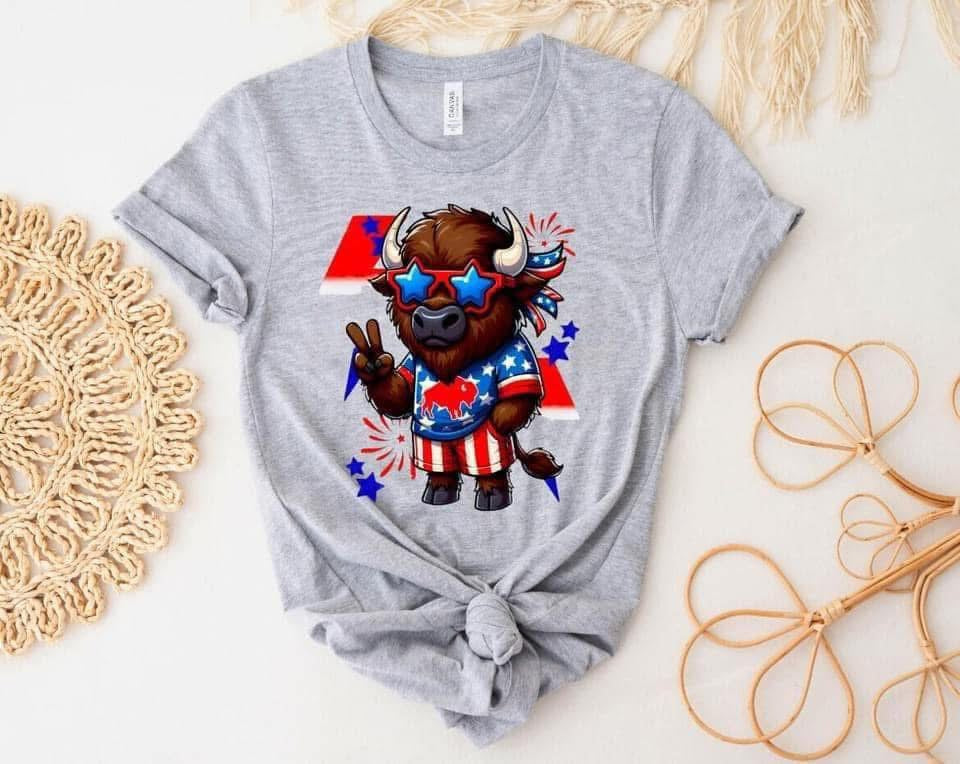 Patriotic Buffalo Shirt
