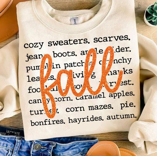 Fall Words Shirt