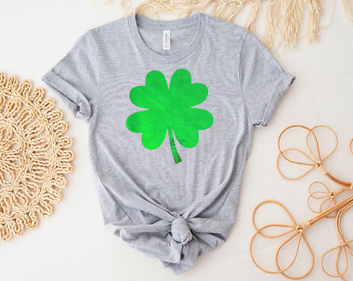 Shamrock Clover Spangled Shirt