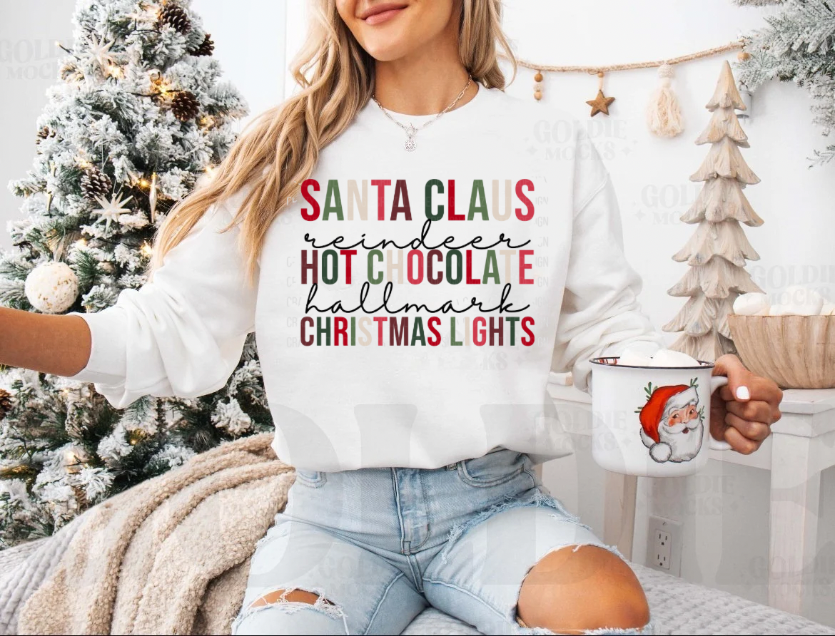 Santa Claus Reindeer Hot Cocoa Shirt