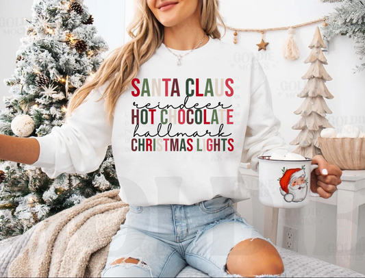 Santa Claus Reindeer Hot Cocoa Shirt