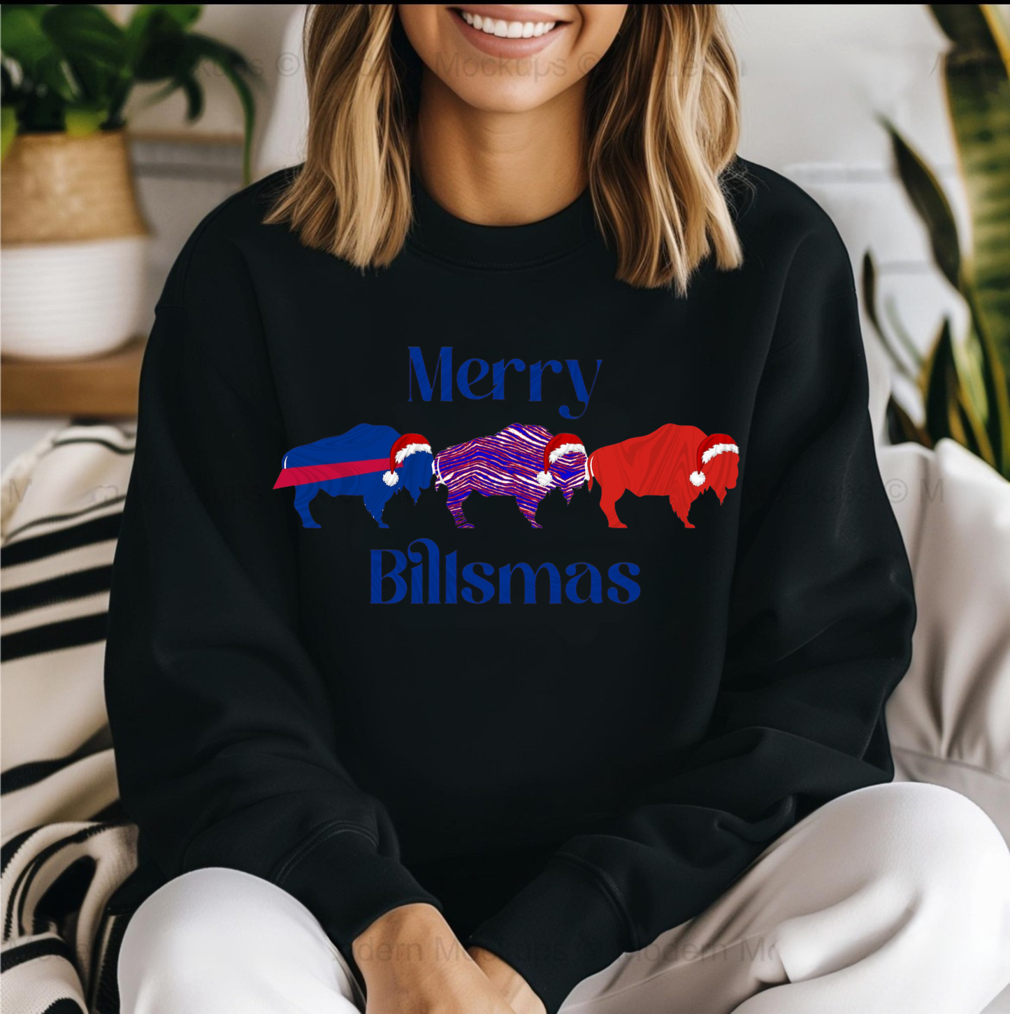 Merry Billsmas Buffalo Sweatshirt