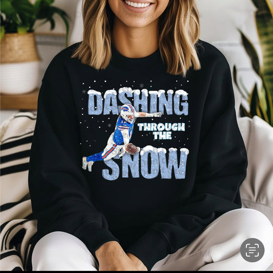 Dashing Through The Snow Bills Sweatshirt