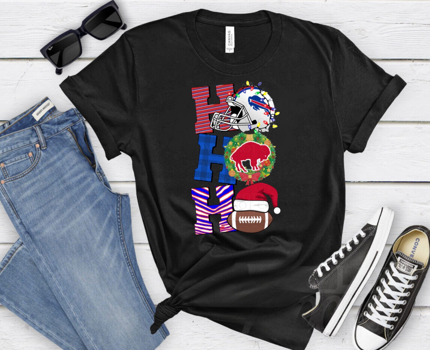 Ho Ho Ho Buffalo Bills Christmas Shirt