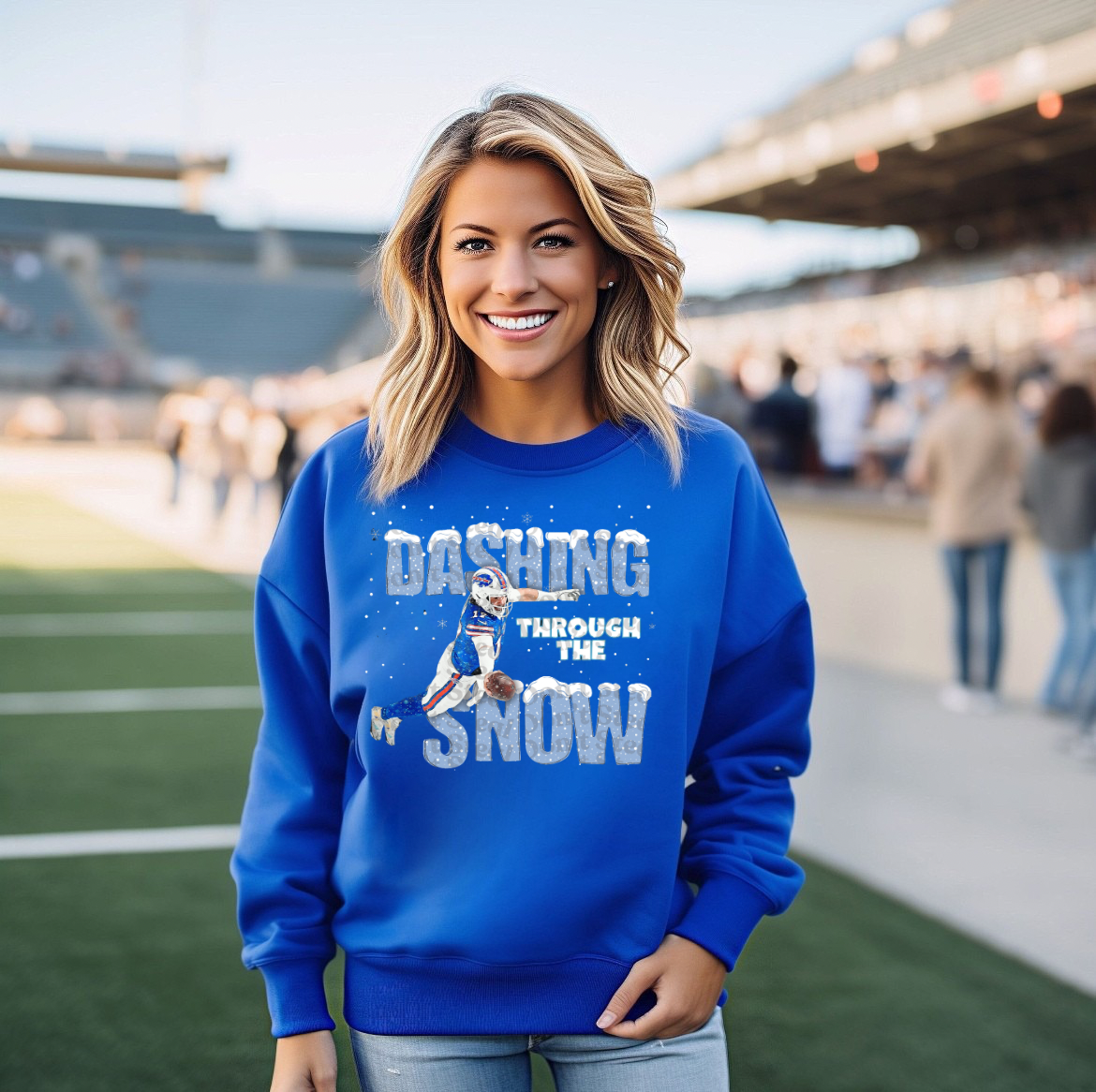 Dashing Through The Snow Bills Sweatshirt