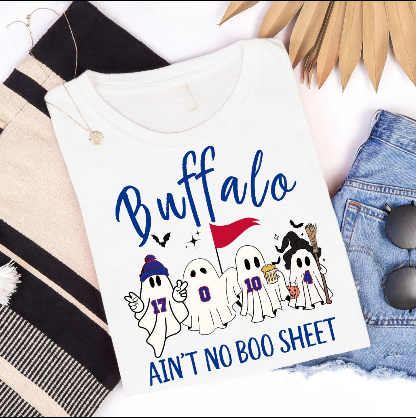 Buffalo Football Boo Sheet Shirt