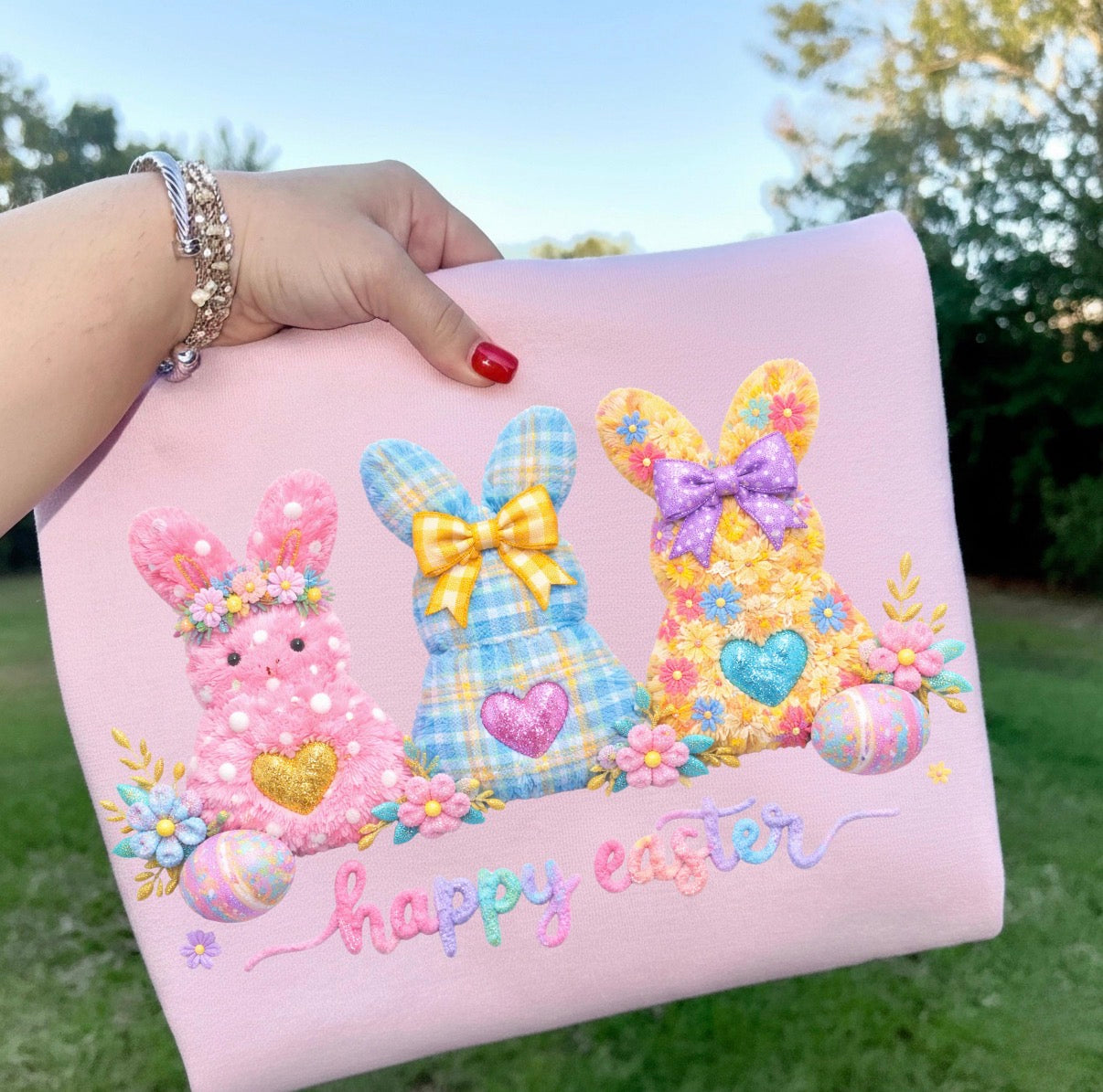 Faux Yarn Easter Bunny Shirt