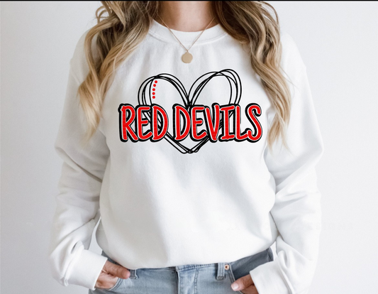 Red Devils Heart Shirt