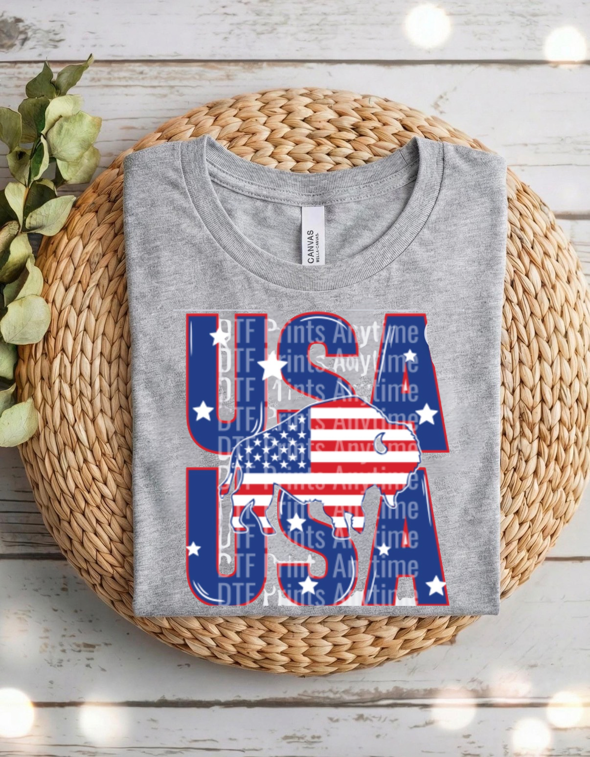 Buffalo American Flag USA Shirt